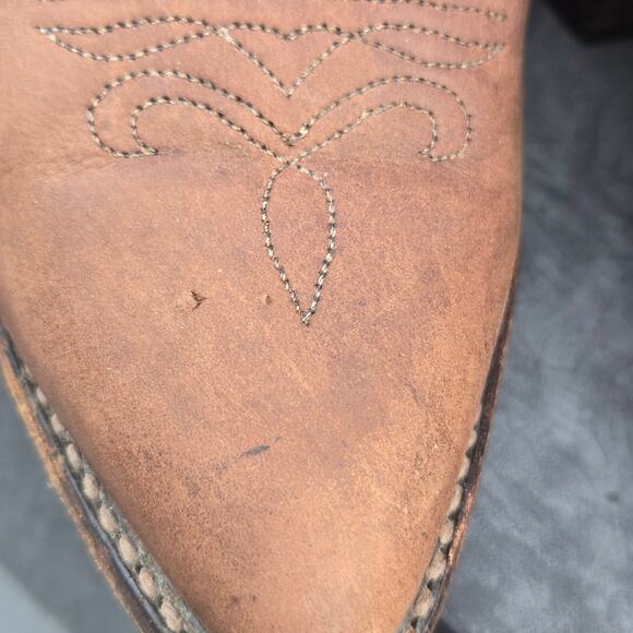 Dan Post Womens Boots Two-Tone Leather Suede Size 8M Western Pointed Toe *read* - Picture 15 of 15